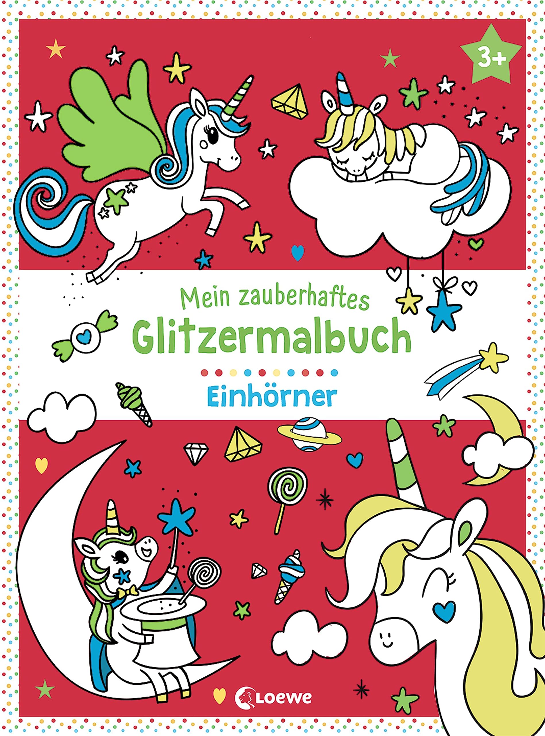 Mein zauberhaftes Glitzermalbuch - Einhörner Hobbies & Crafts