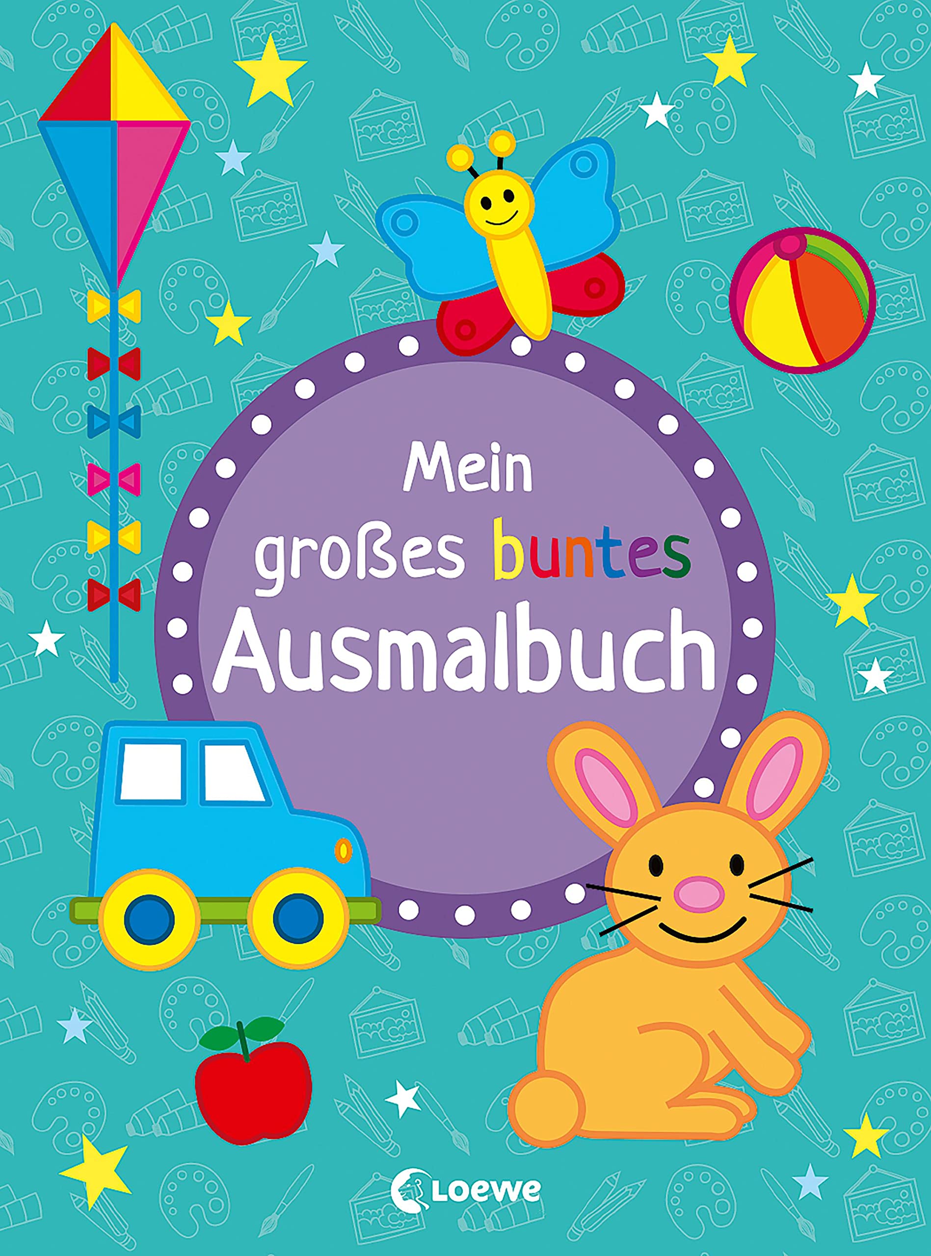 Mein großes buntes Ausmalbuch (Hase): Malbuch mit Vorlagen und vielen Motiven zum Nachmalen für Kinder ab 3 Jahre Garden & Plants