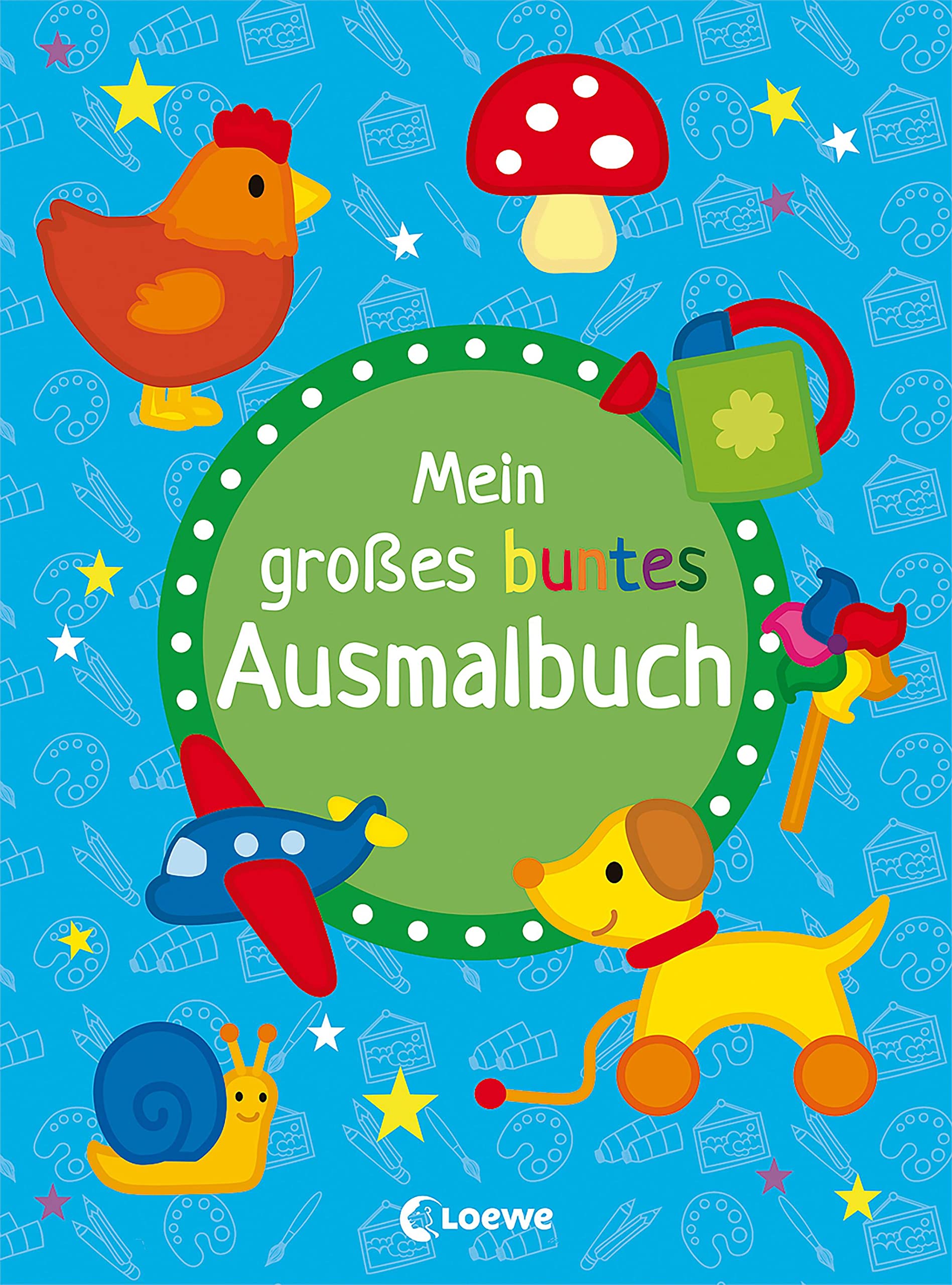 Mein großes buntes Ausmalbuch (Hund): Malbuch mit Vorlagen und vielen Motiven zum Nachmalen für Kinder ab 2 Jahre Garden & Plants