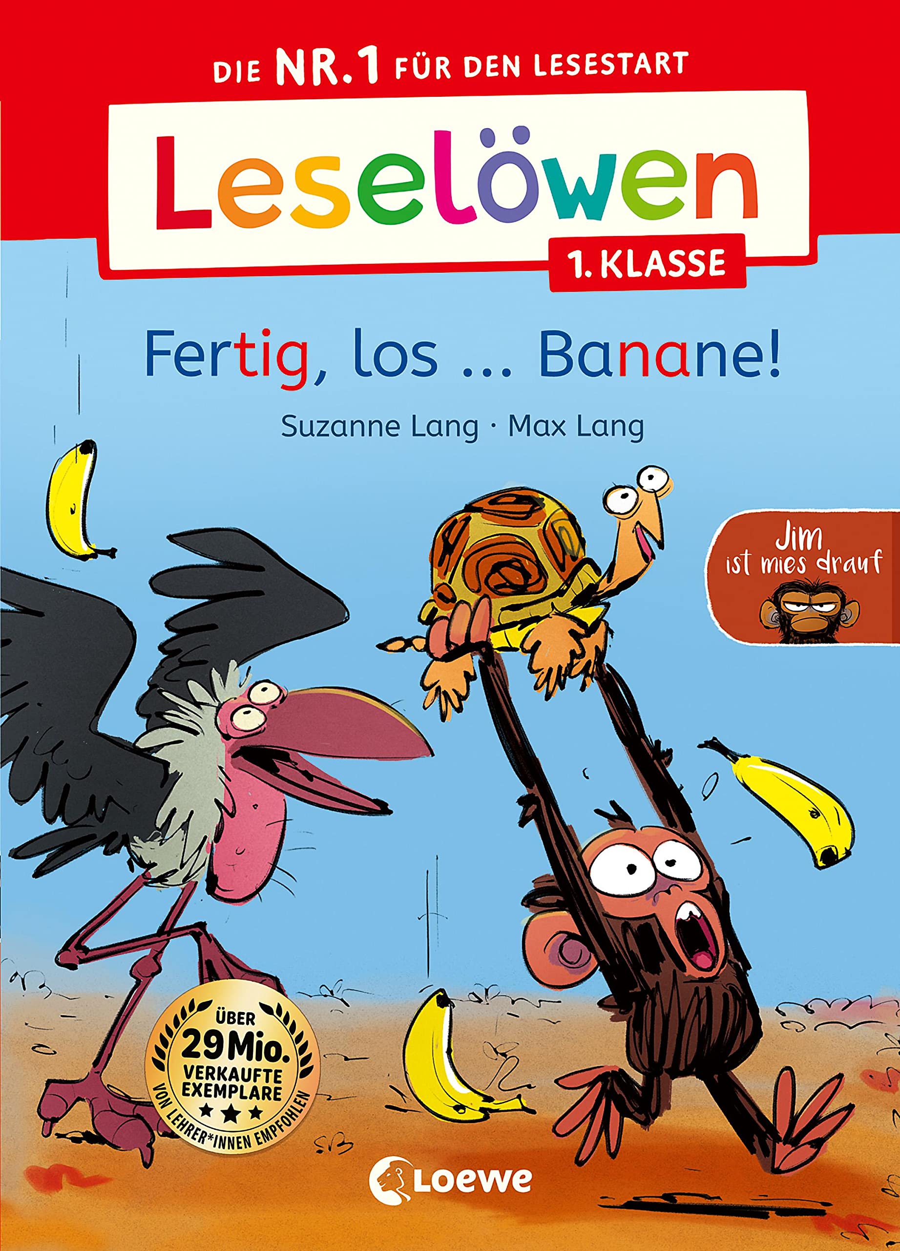 Leselöwen 1. Klasse - Jim ist mies drauf - Fertig, los ... Banane! Humour & Satire