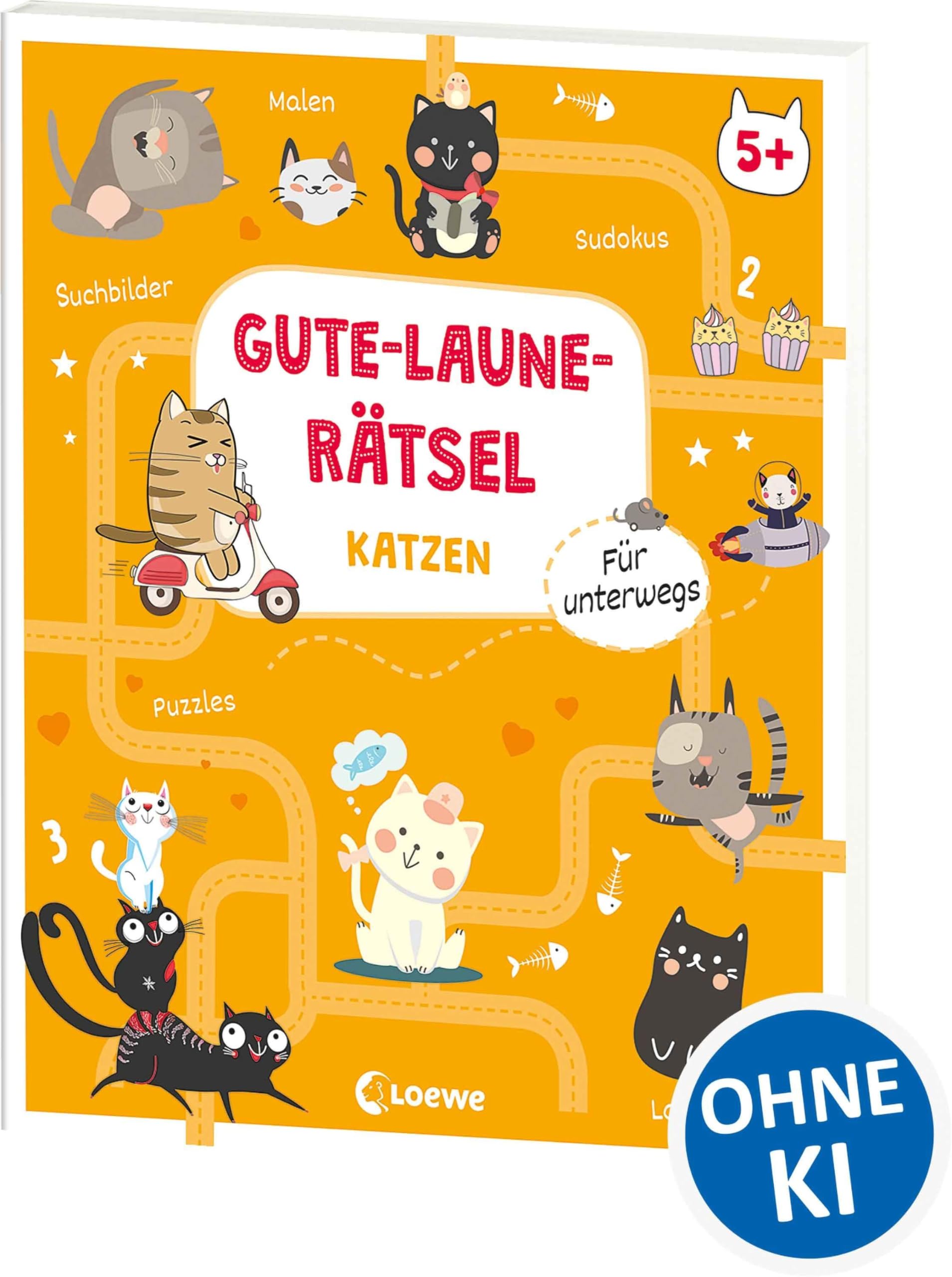 Gute-Laune-Rätsel für unterwegs - Katzen book