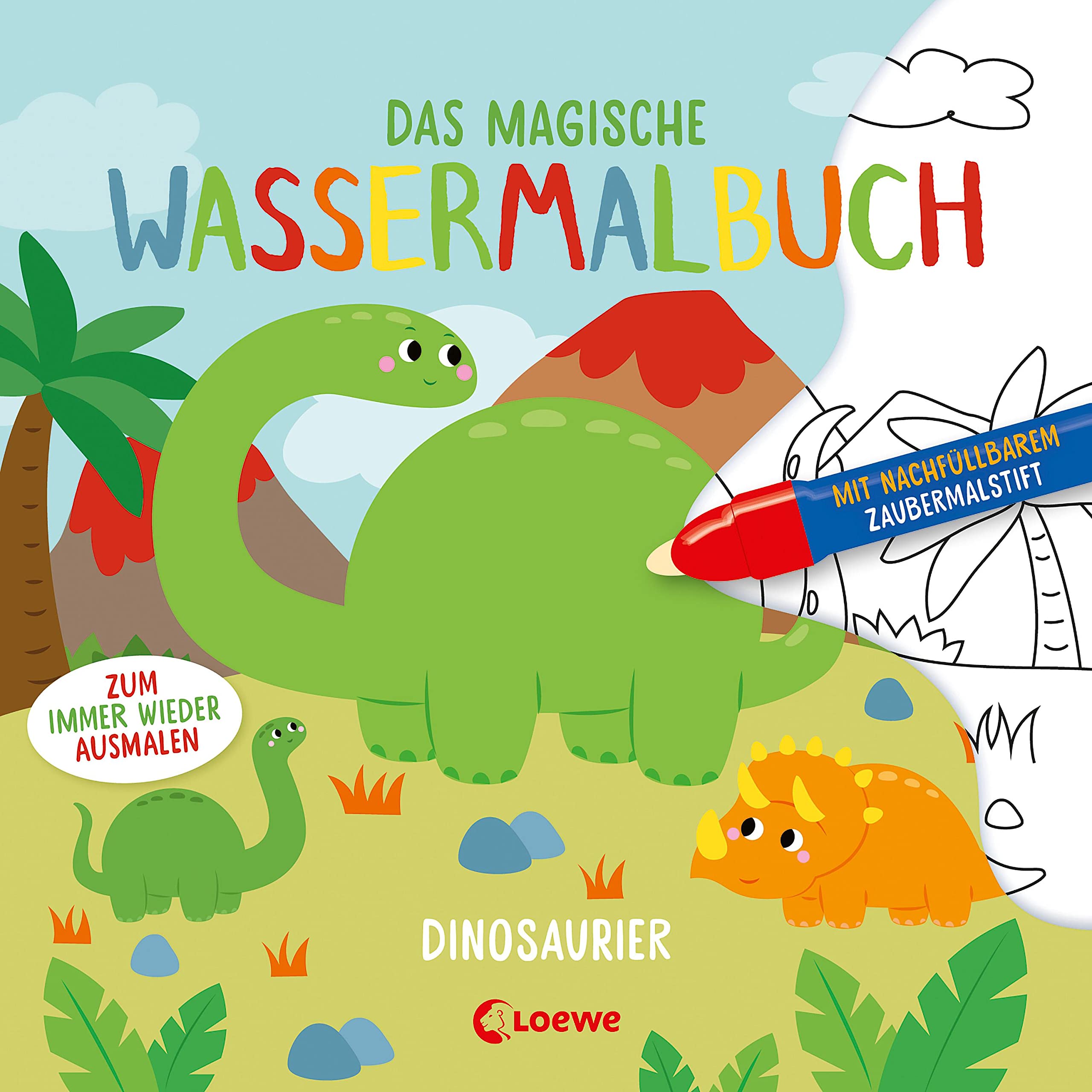 Das magische Wassermalbuch - Dinosaurier book
