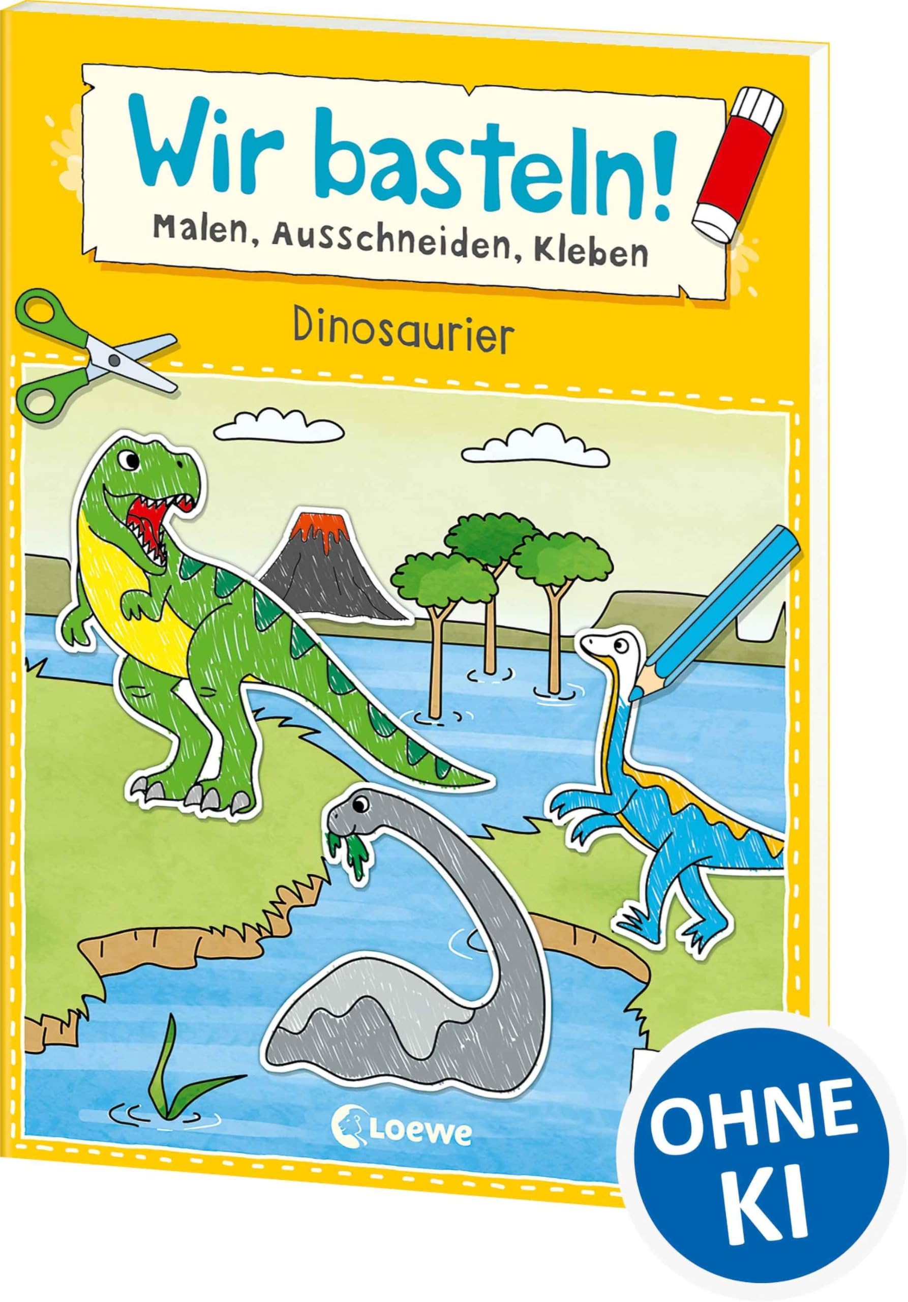 Wir basteln! ab 5 Jahren - Malen, Ausschneiden, Kleben - Dinosaurier Hobbies & Crafts