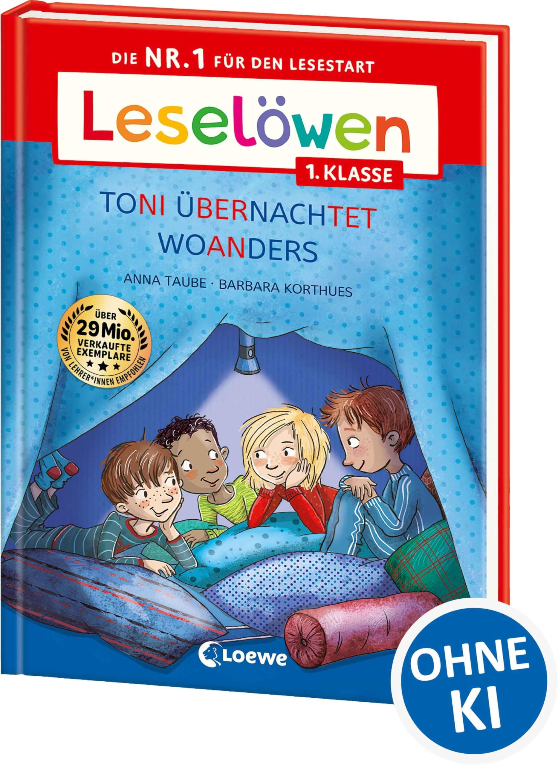 Leselöwen 1. Klasse - Toni übernachtet woanders (Großbuchstabenausgabe) Non-fiction