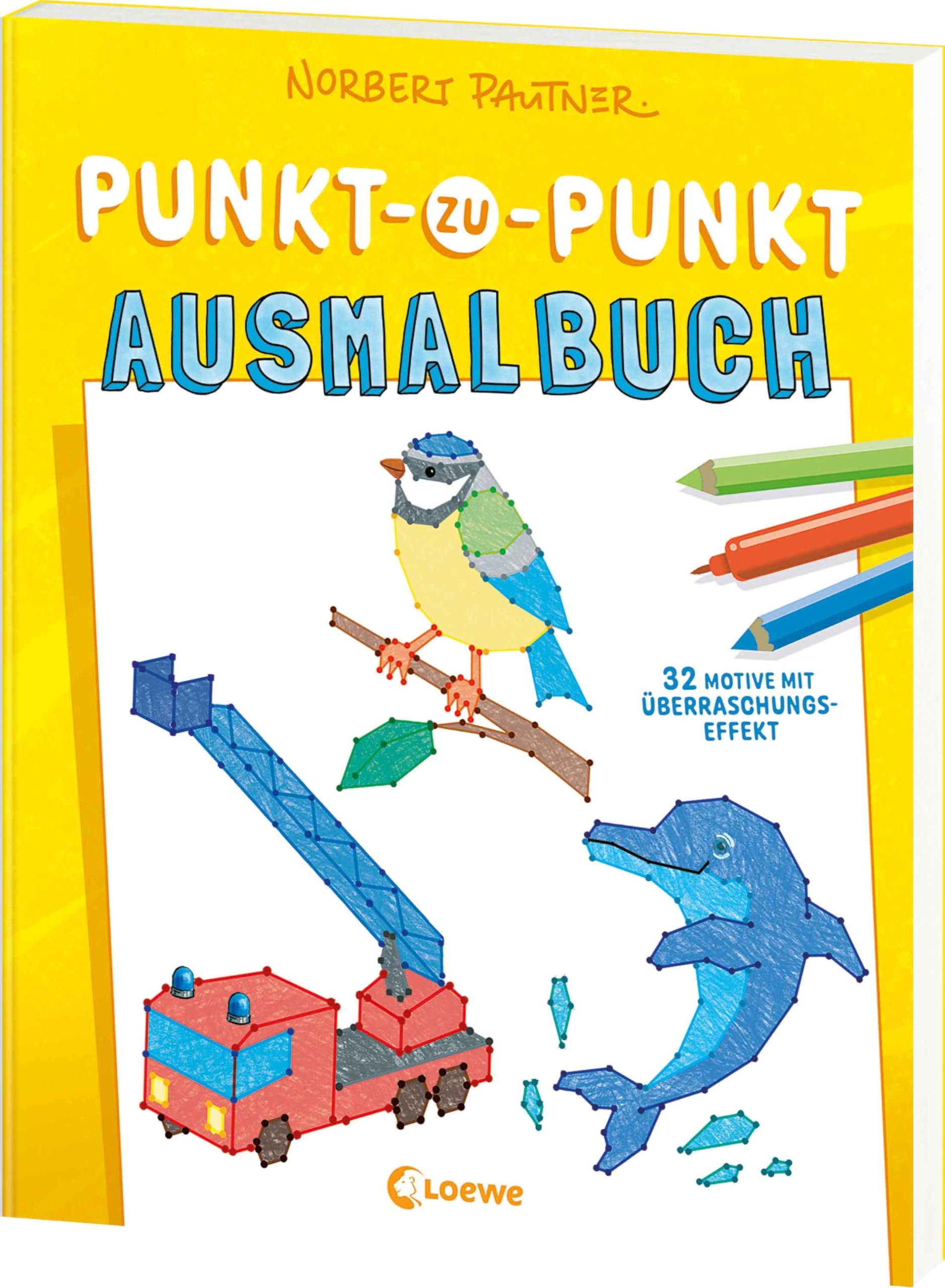 Punkt-zu-Punkt-Ausmalbuch (gelb) Leisure & Fun