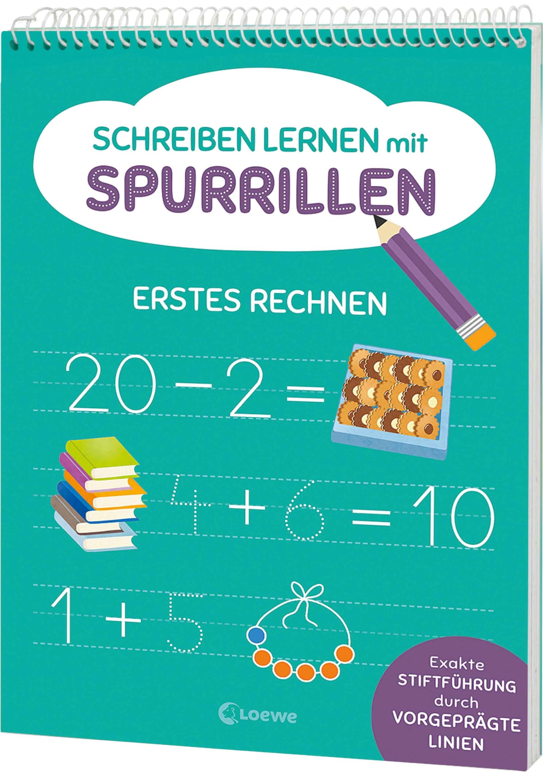 Schreiben lernen mit Spurrillen - Erstes Rechnen School books