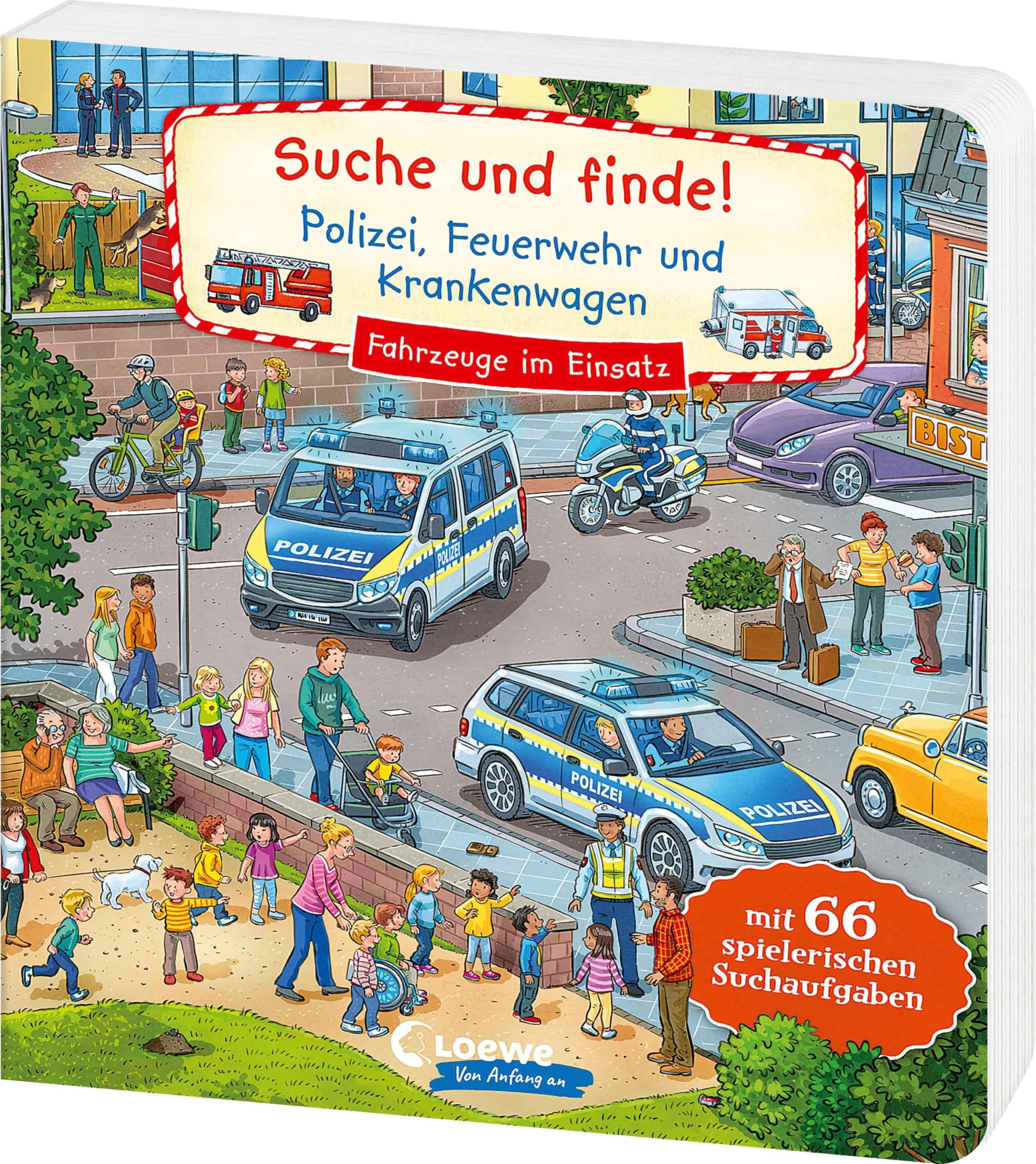 Suche und finde! Polizei, Feuerwehr und Krankenwagen Medicine