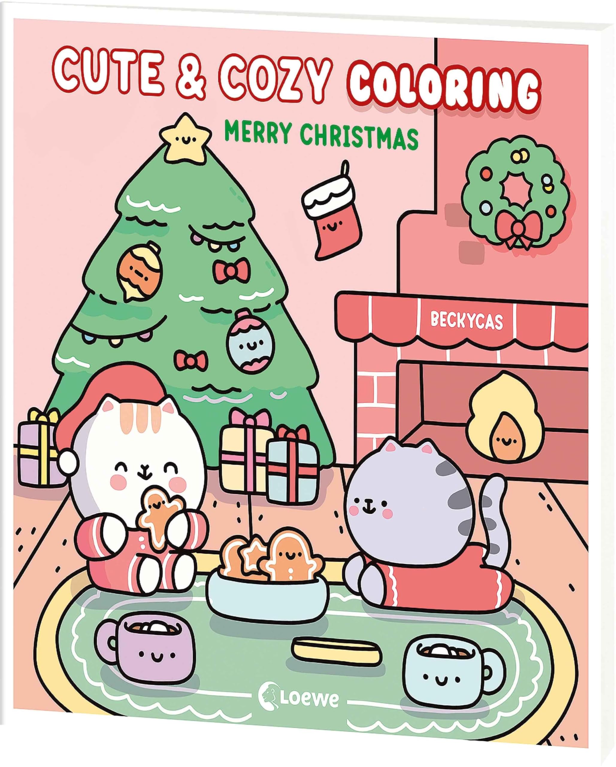 Cute & Cozy Coloring - Merry Christmas Parents & Children
