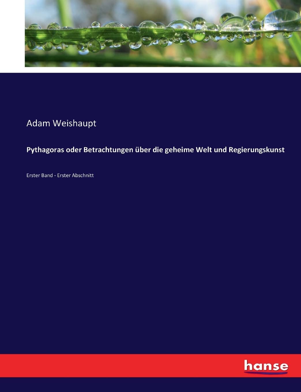 Pythagoras oder Betrachtungen über die geheime Welt und Regierungskunst: Erster Band - Erster Abschnitt Law