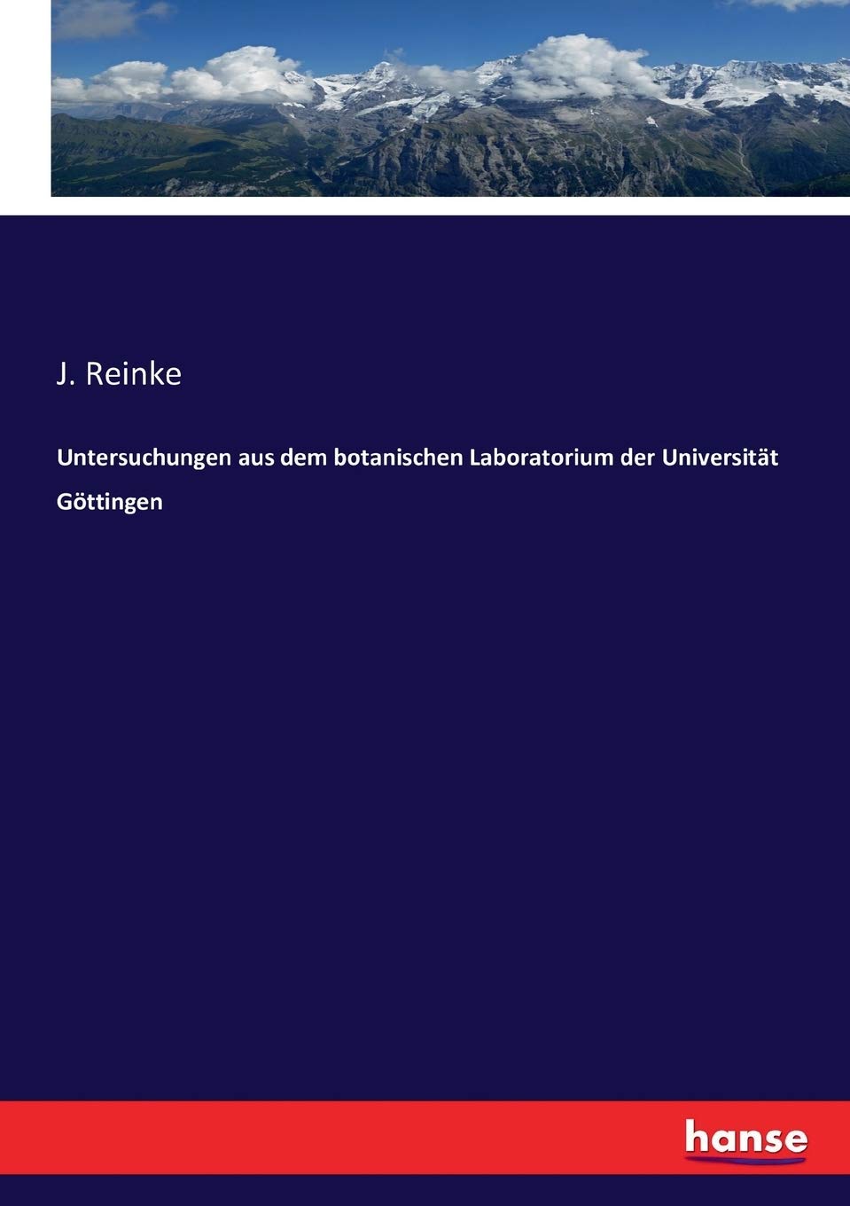 Untersuchungen aus dem botanischen Laboratorium der Universität Göttingen Business & Technology