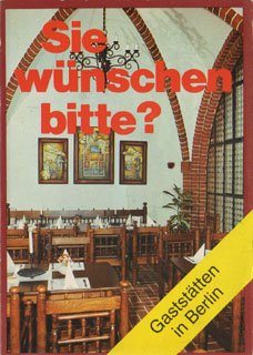 Sie wünschen bitte? Gaststätten in Berlin DDR Books