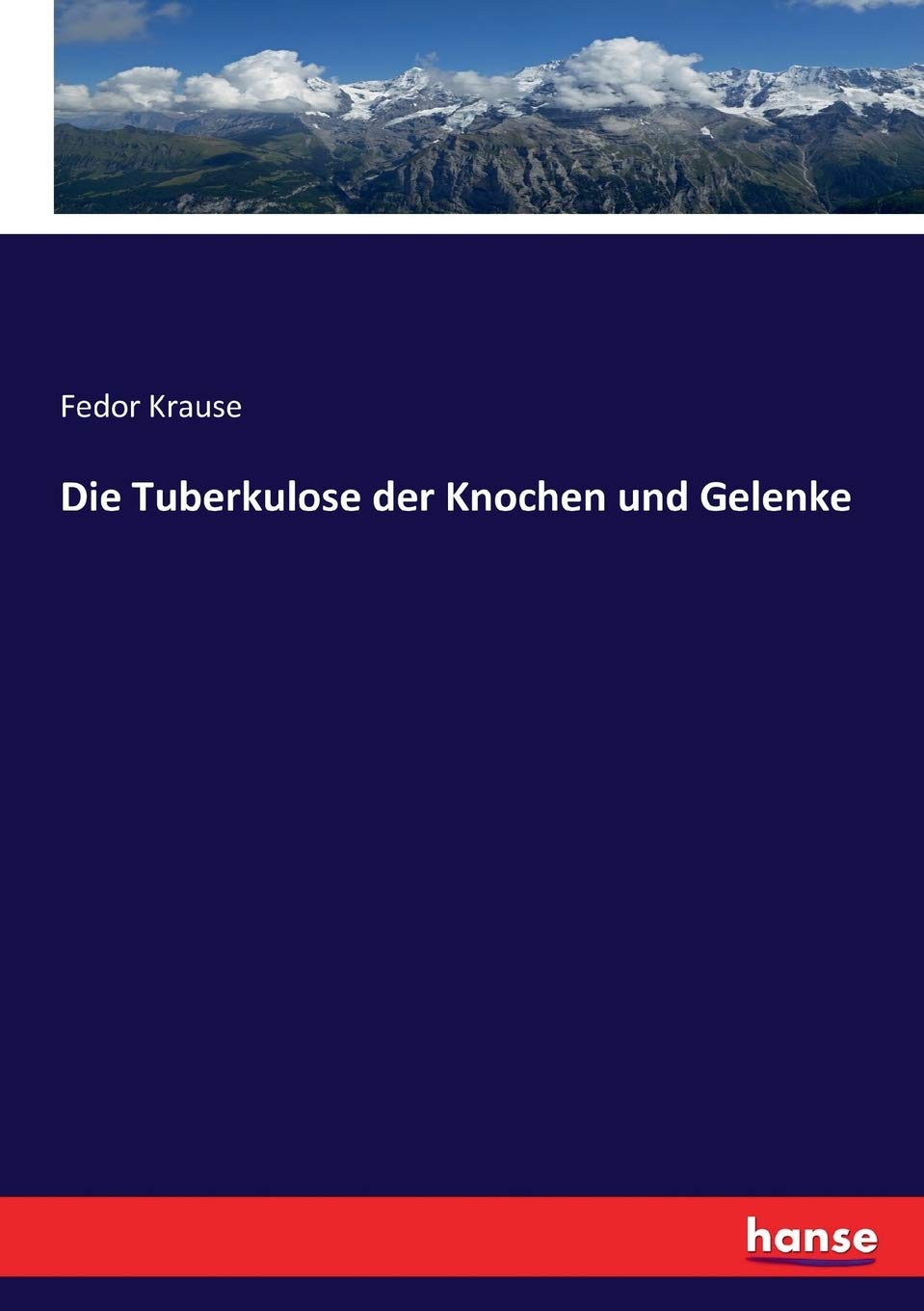 Die Tuberkulose der Knochen und Gelenke Medicine