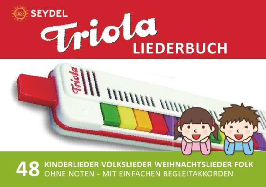 Diatonic Songbooks / Triola Liederbuch - 48 Kinderlieder, Volkslieder, Weihnachtslieder, Folk & Gospel: Einfachst aufbereitet für die "Triola 12" ... - Spielen nach Farben, inkl. Begleitakkorde Sheet Music