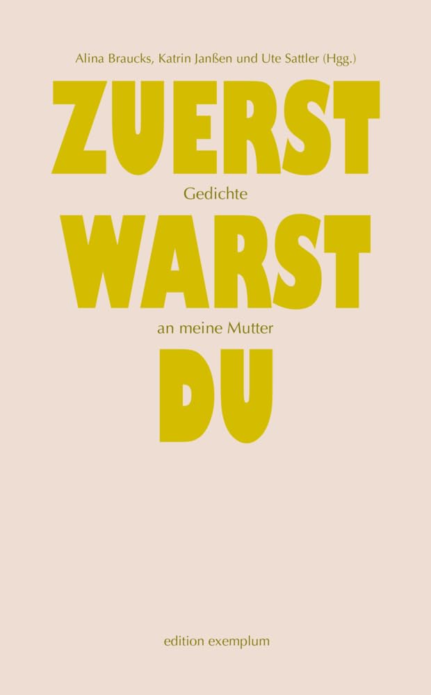 Zuerst warst du Poetry