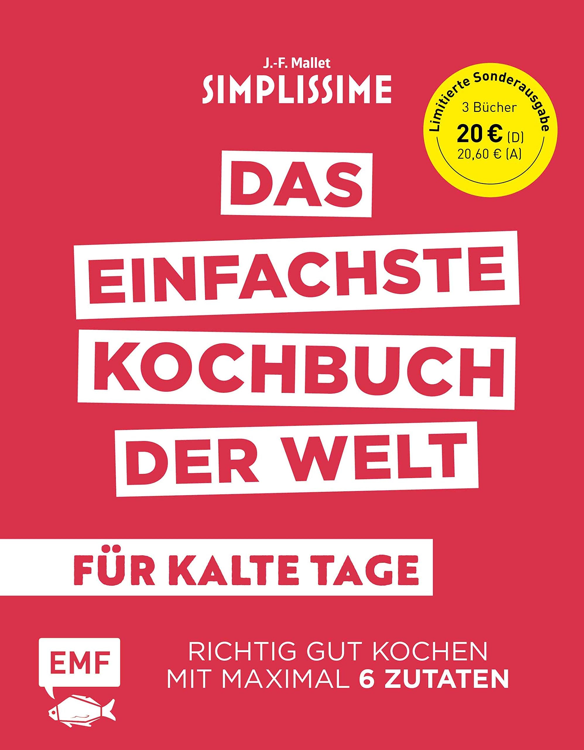 Simplissime – Das einfachste Kochbuch der Welt: Für kalte Tage – Suppen, Vorspeisen, Schmorgerichte: Richtig gut kochen mit maximal 6 Zutaten – Limitierte Sonderausgabe mit 3 Büchern Leisure, Home & Garden