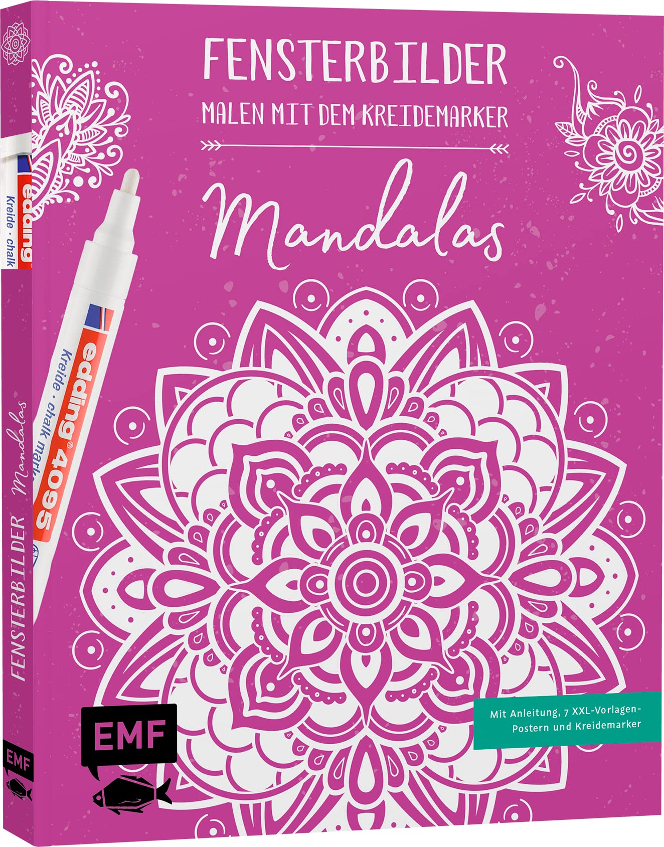Vorlagenmappe Fensterbilder malen mit dem Kreidemarker - Mandalas Film, Art & Culture