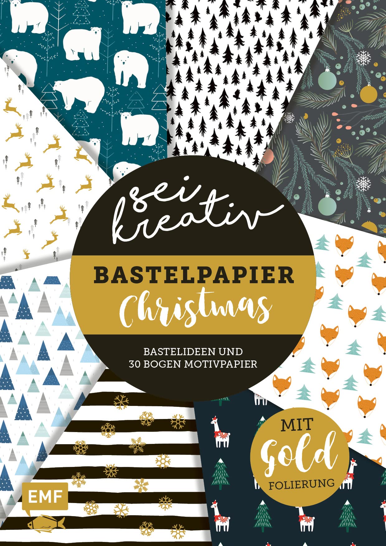Sei kreativ! - Bastelpapier Christmas - Bastelideen und 30 Bogen Motivpapier in 2 Stärken (120 g/qm, 250 g/qm) Hobbies & Crafts