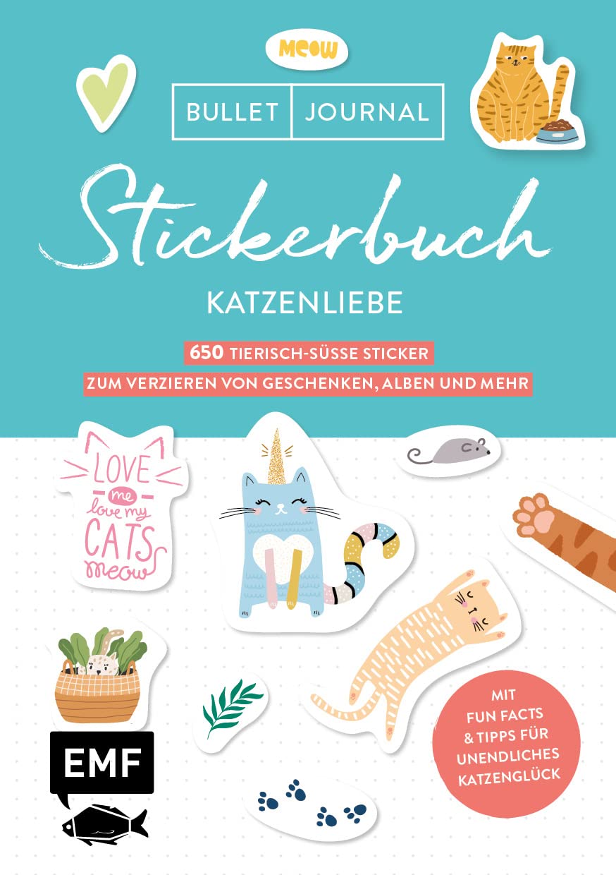 Bullet Journal Stickerbuch - Katzenliebe Business, Finance & Career