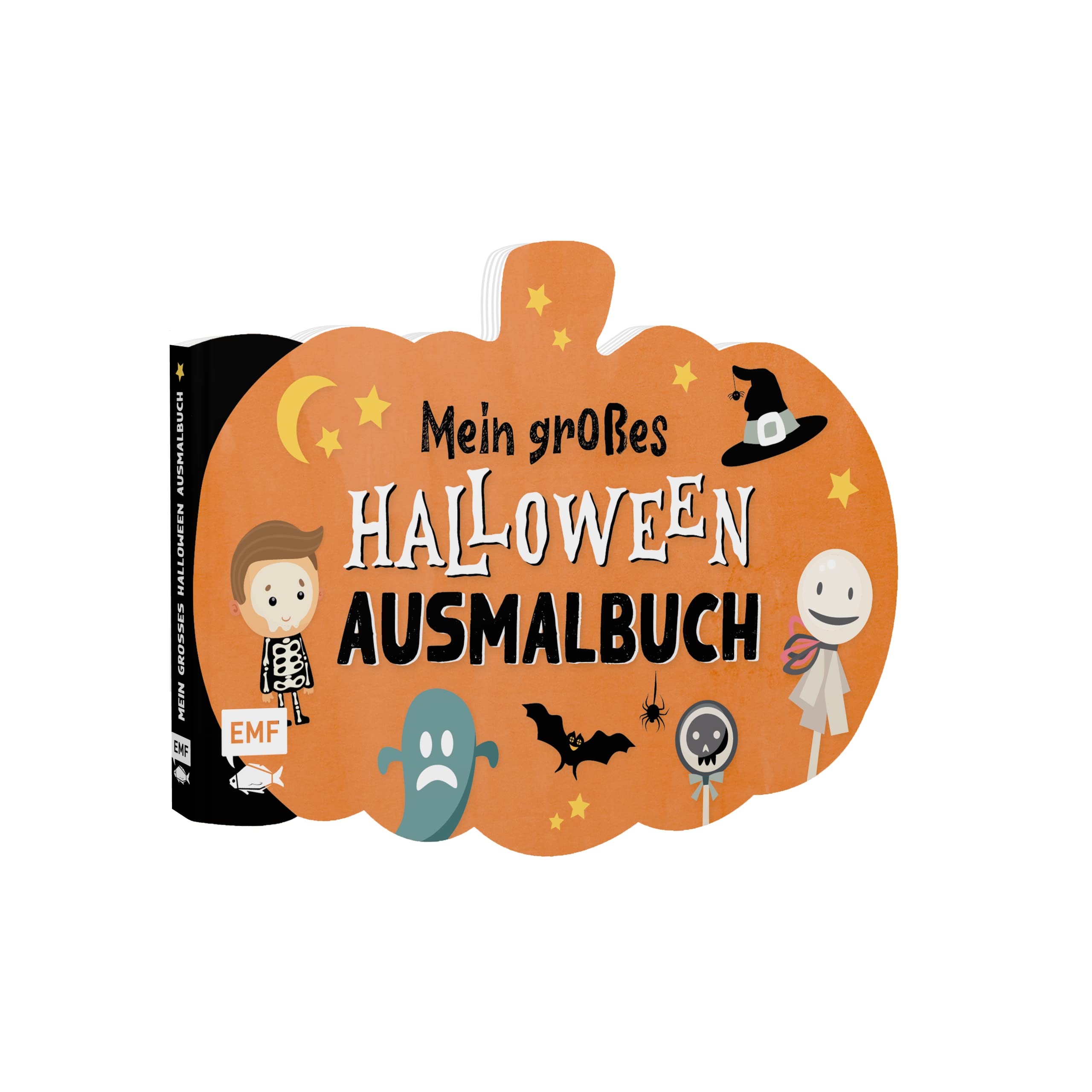 Mein großes Halloween Ausmalbuch: Schaurig-schöner Ausmalspaß: 80 Seiten in lustiger Kürbis-Stanzform – Für Kinder ab 2 Jahren Tiptoi & Games