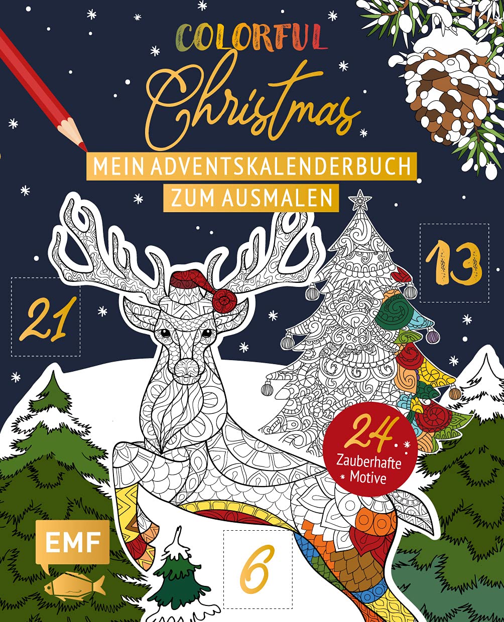 Mein Adventskalender-Buch zum Ausmalen: Colorful Christmas Film, Art & Culture