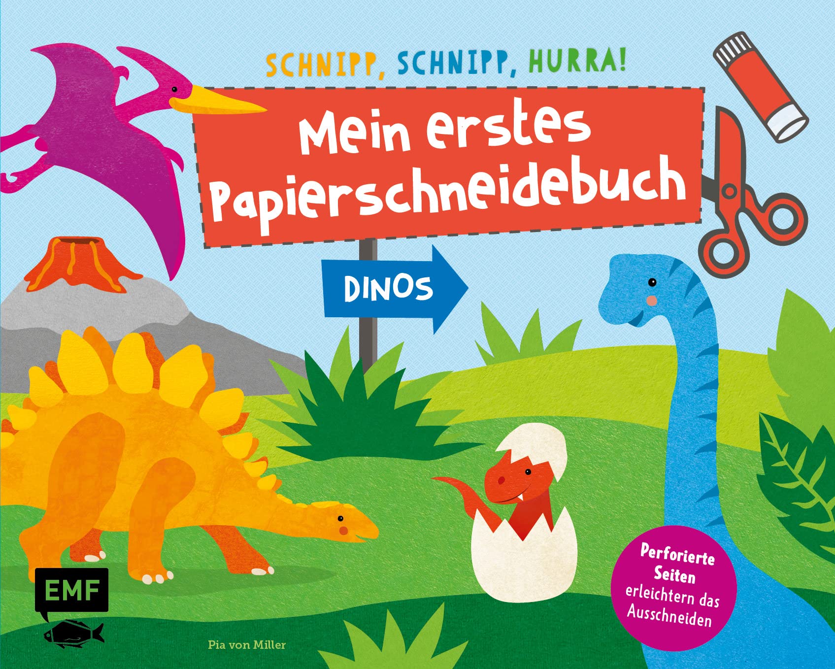 Schnipp, schnipp, hurra! Mein erstes Papierschneidebuch - Dinos book