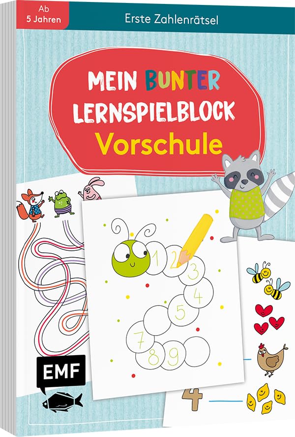 Mein bunter Lernspielblock – Vorschule: Erste Zahlenrätsel: Übungen und Rätsel ab 5 Jahren Non-fiction
