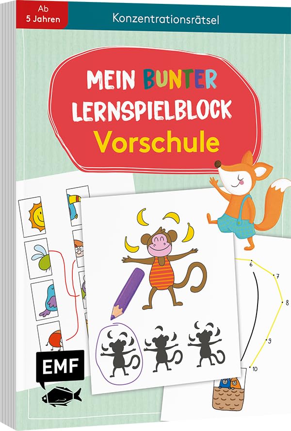 Mein bunter Lernspielblock - Vorschule: Konzentrationsrätsel book