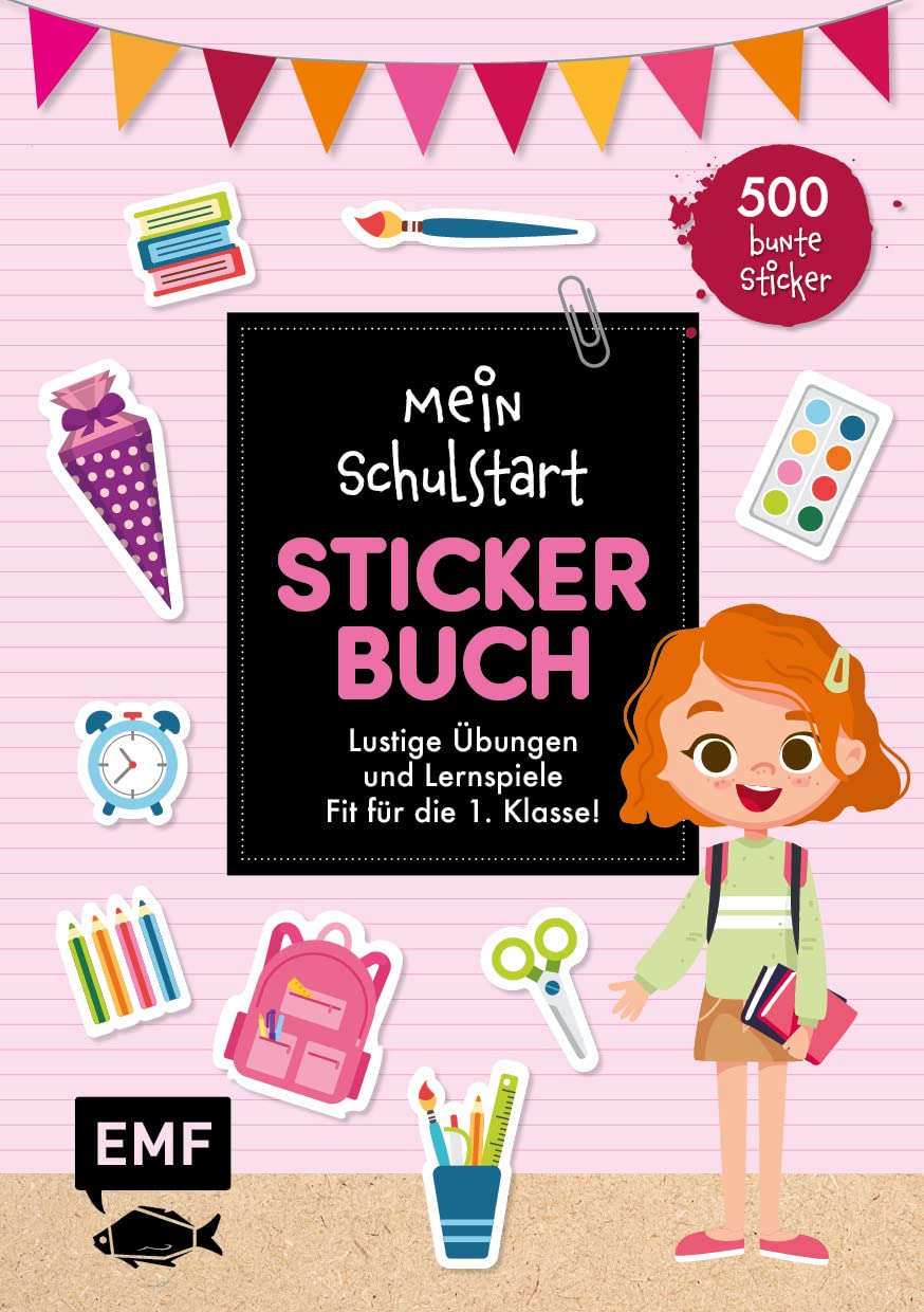 Mein Schulstart Stickerbuch (rosa): Mit 600 bunten Stickern – Spiel, Spaß und Tipps – Fit für die 1. Klasse – Das ideale Geschenk für die Schultüte! Parents & Children