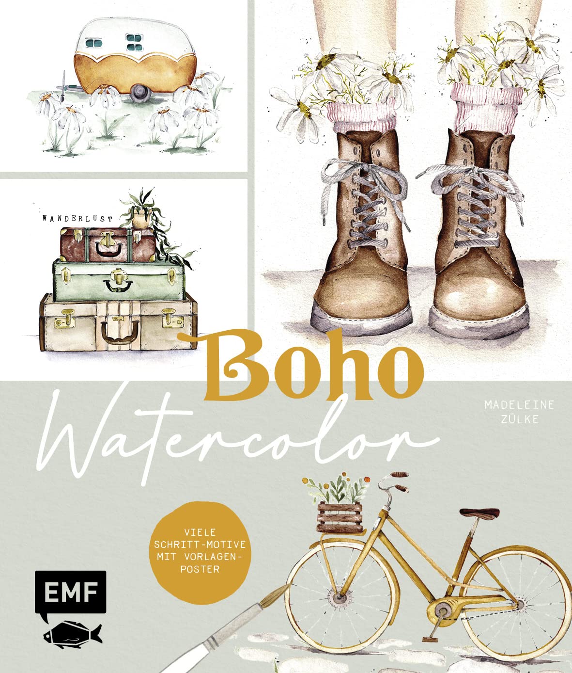 Boho Watercolor Second-hand books on film, art and culture