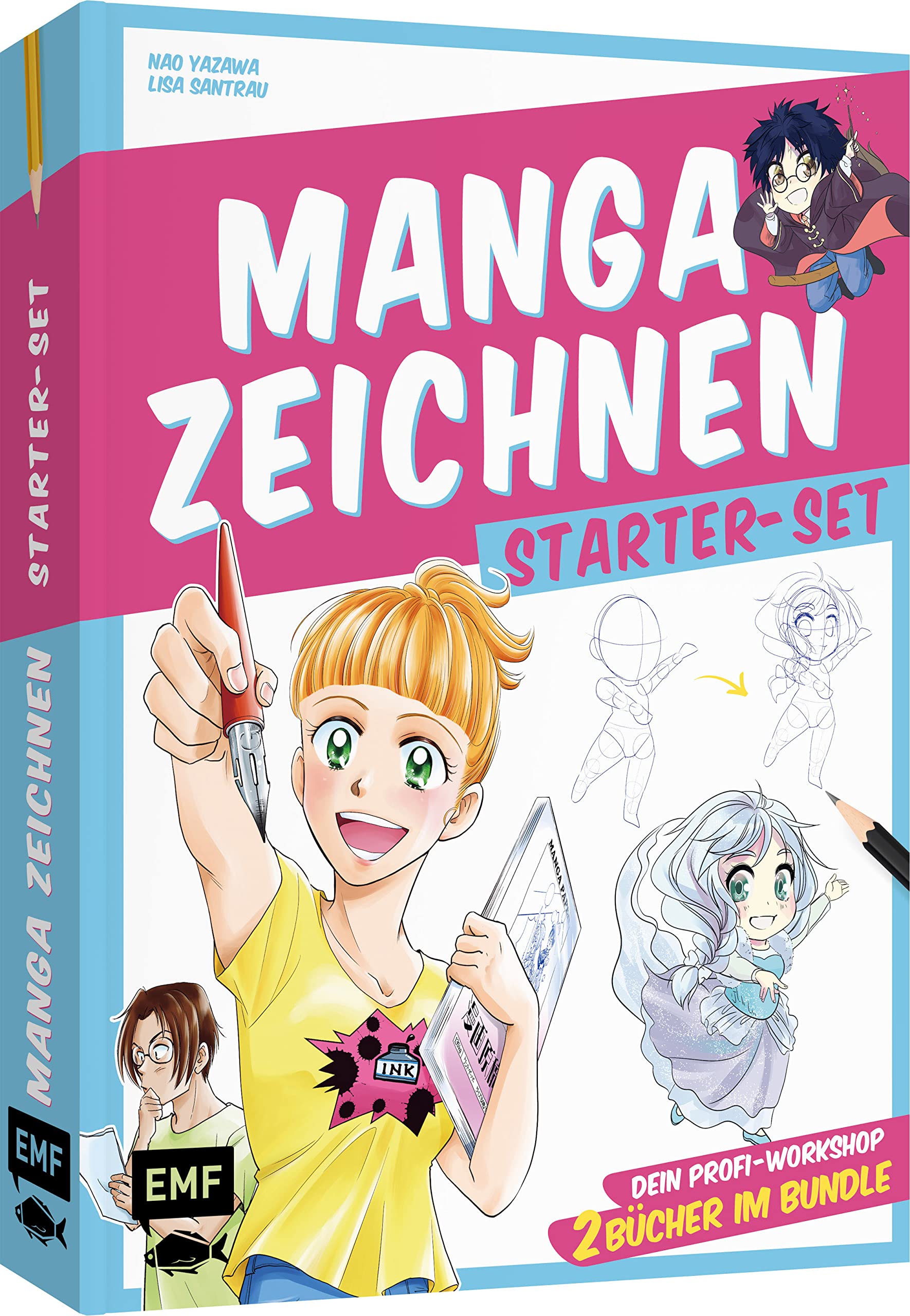 Manga zeichnen – Starter-Set: Dein Profi-Workshop mit zwei Büchern im Bundle Manga