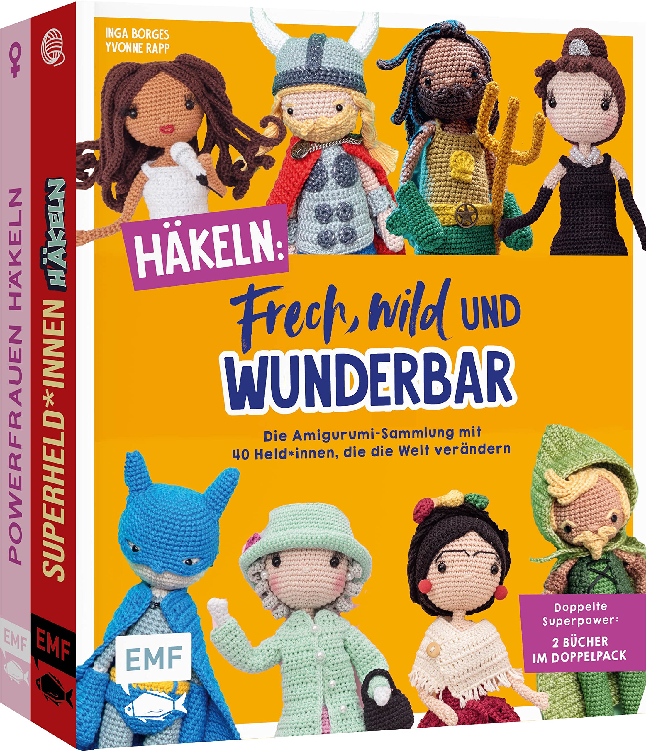 Häkeln: Frech, wild und wunderbar – Die Amigurumi-Sammlung mit 40 Held*innen, die die Welt verändern: Doppelte Superpower: 2 Bücher im Doppelpack Hobbies & Crafts