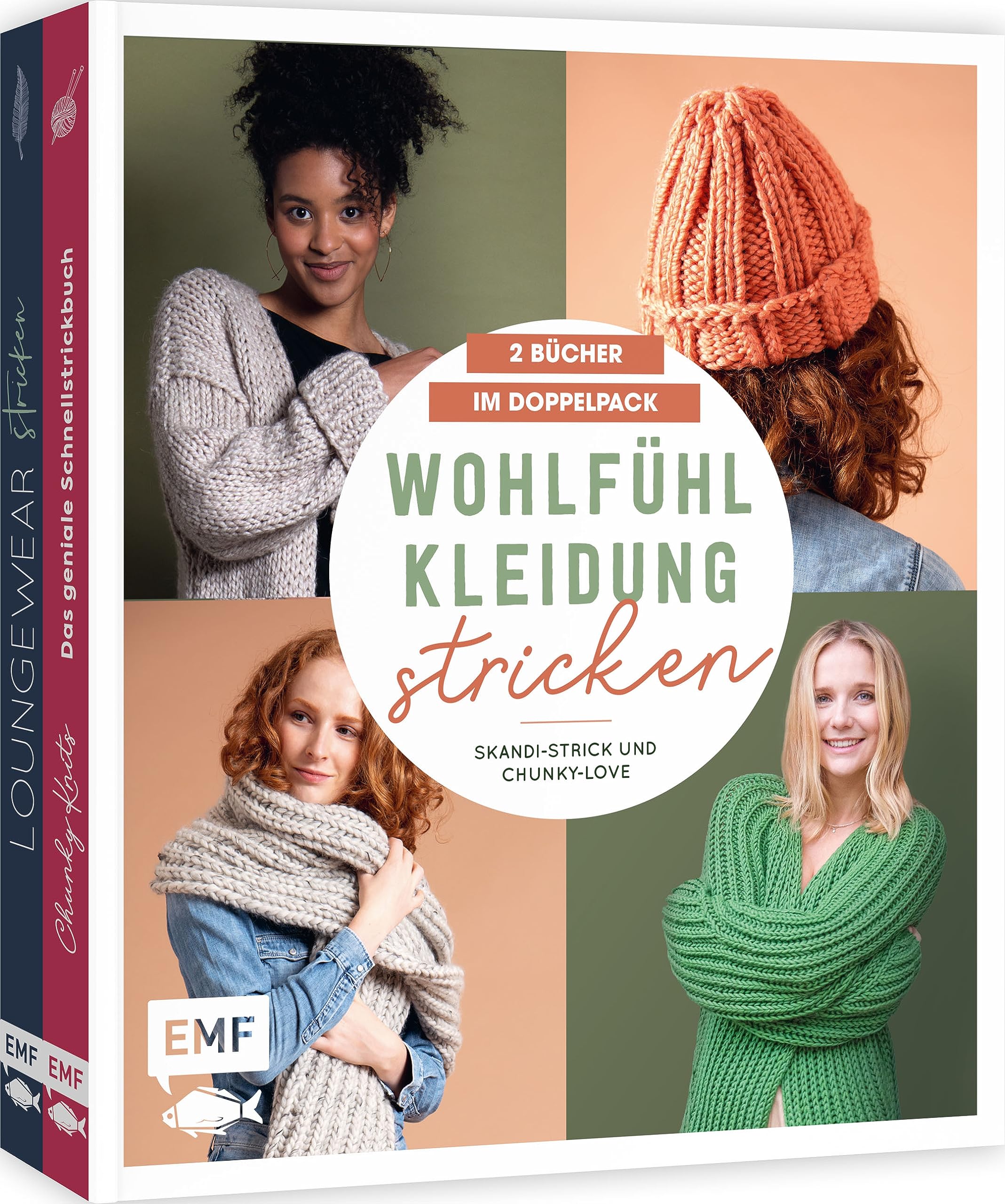 Wohlfühlkleidung stricken – Skandi-Strick und Chunky-Love: 2 Bücher im Doppelpack: Pullover, Cardigans, Sweatpants, Socken und mehr in Größe XXS–XXL Hobbies & Crafts