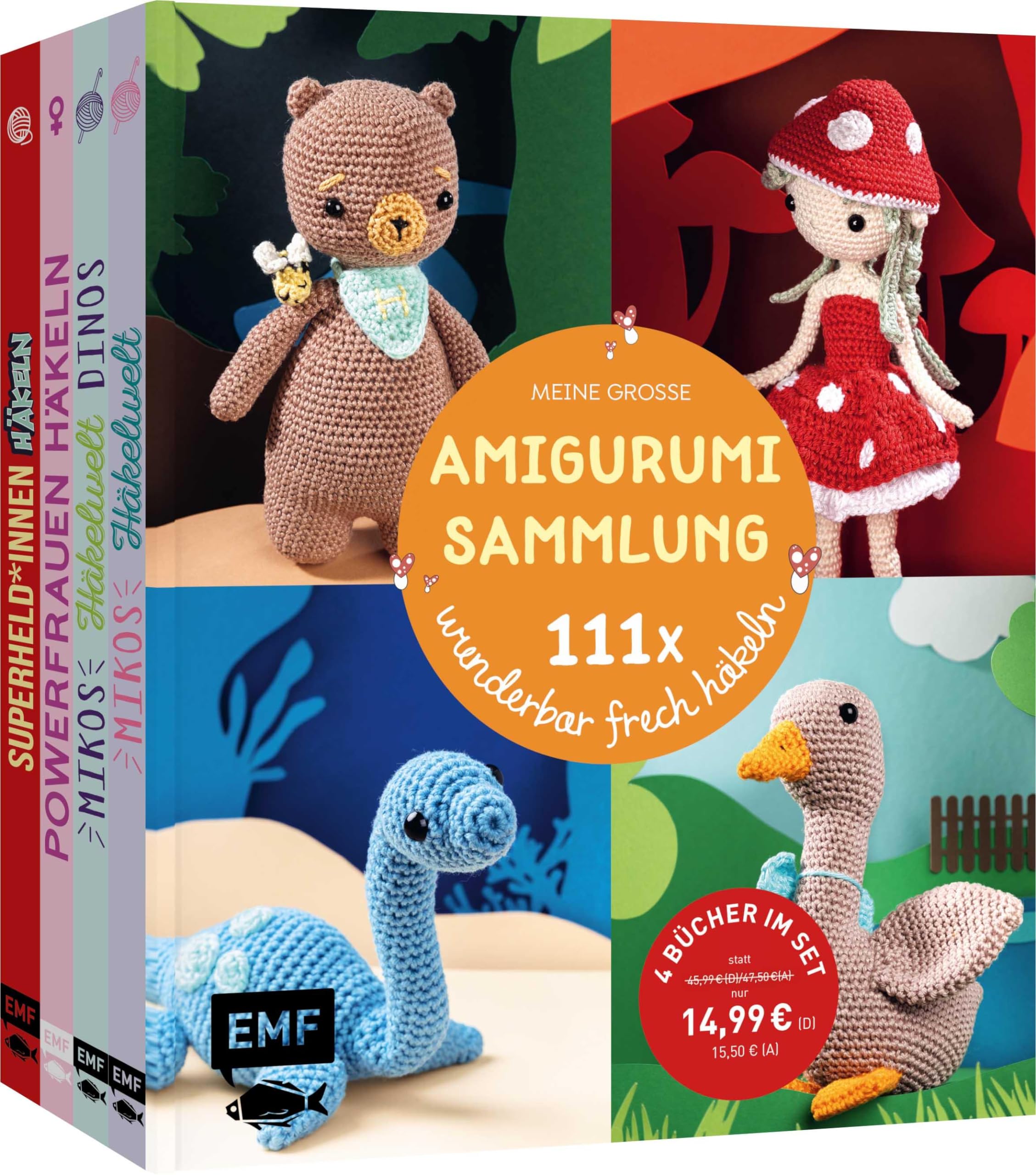 Meine große Amigurumi-Sammlung – 111x wunderbar frech häkeln: Süße Figuren zum Liebhaben: Vier Bücher im Bundle Hobbies & Crafts