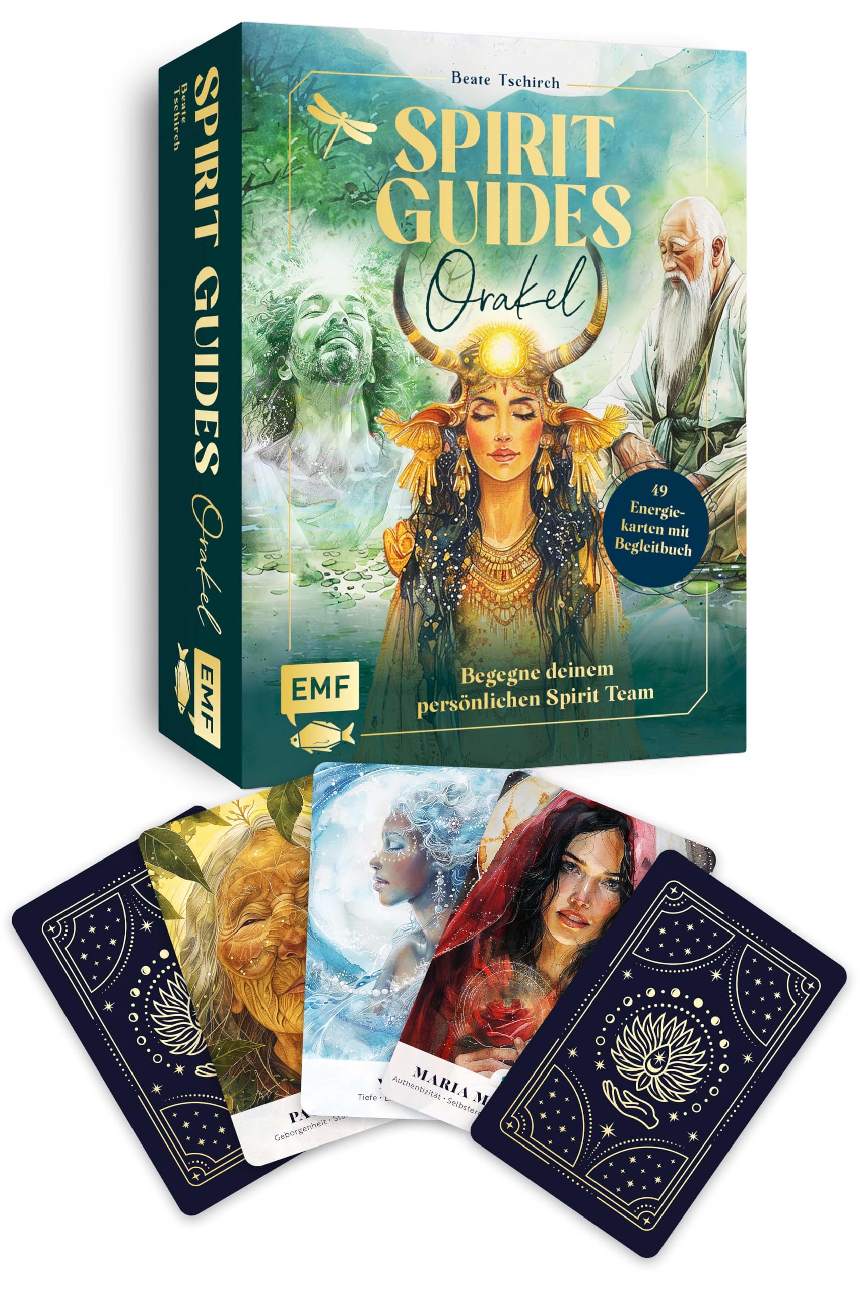 Orakel-Kartenset: Spirit Guides | 49 Energiekarten mit Begleitbuch Religion & Esotericism