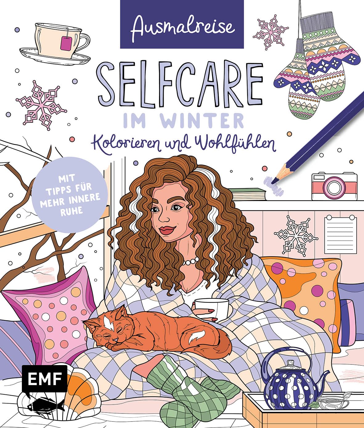 Ausmalreise Selfcare im Winter book