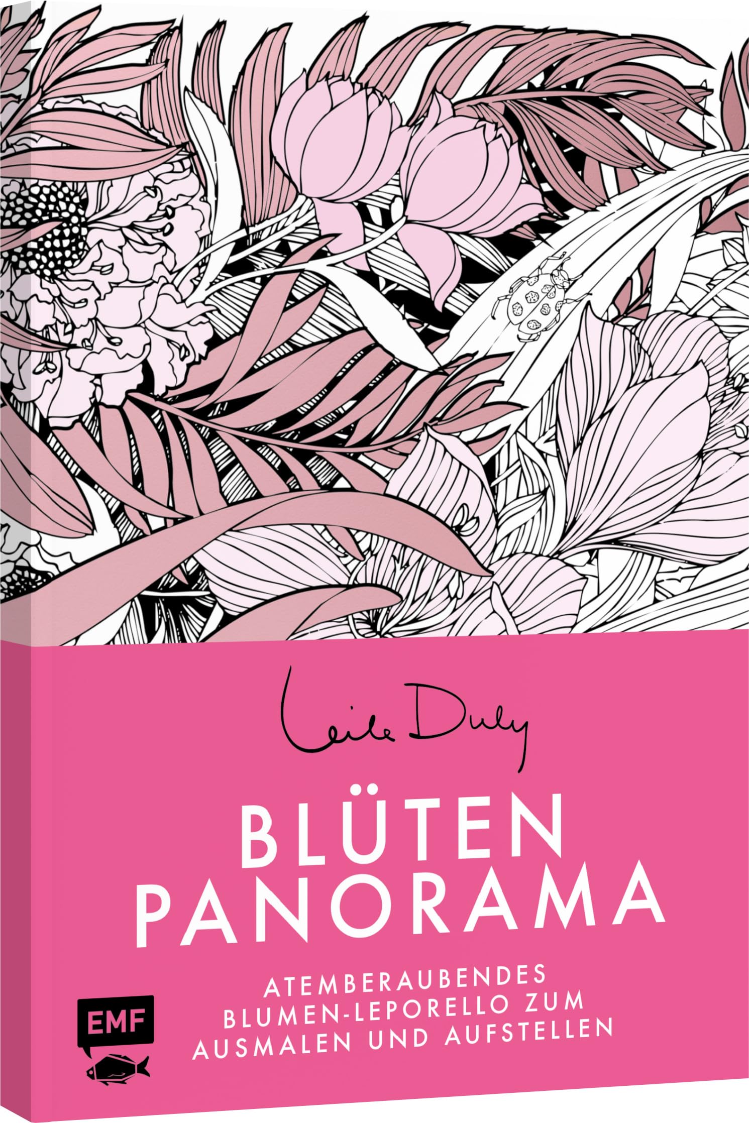 Blüten-Panorama | Atemberaubendes Blumen-Leporello zum Ausmalen und Aufstellen Film, Art & Culture