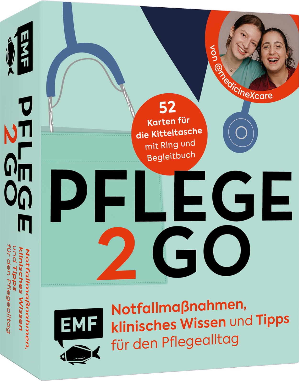 Kartenset: Pflege to go - Notfallmaßnahmen, klinisches Wissen und Tipps für den Pflegealltag | für Krankenpflege, Altenpflege, Pflege zu Hause | von #medicineXcare Medicine