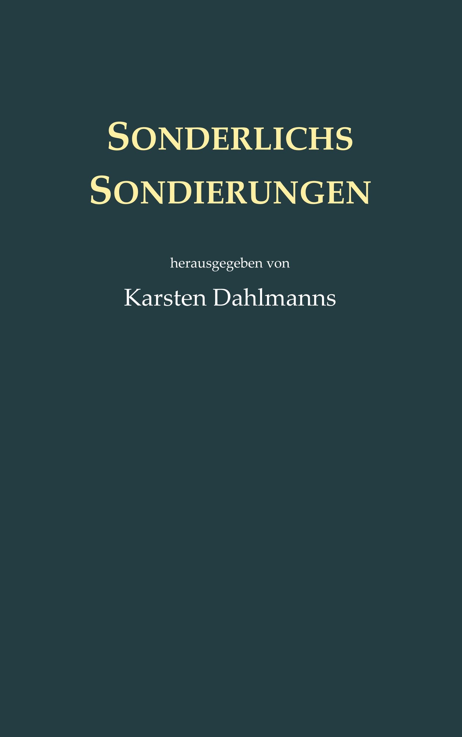 Product Image: Sonderlichs Sondierungen