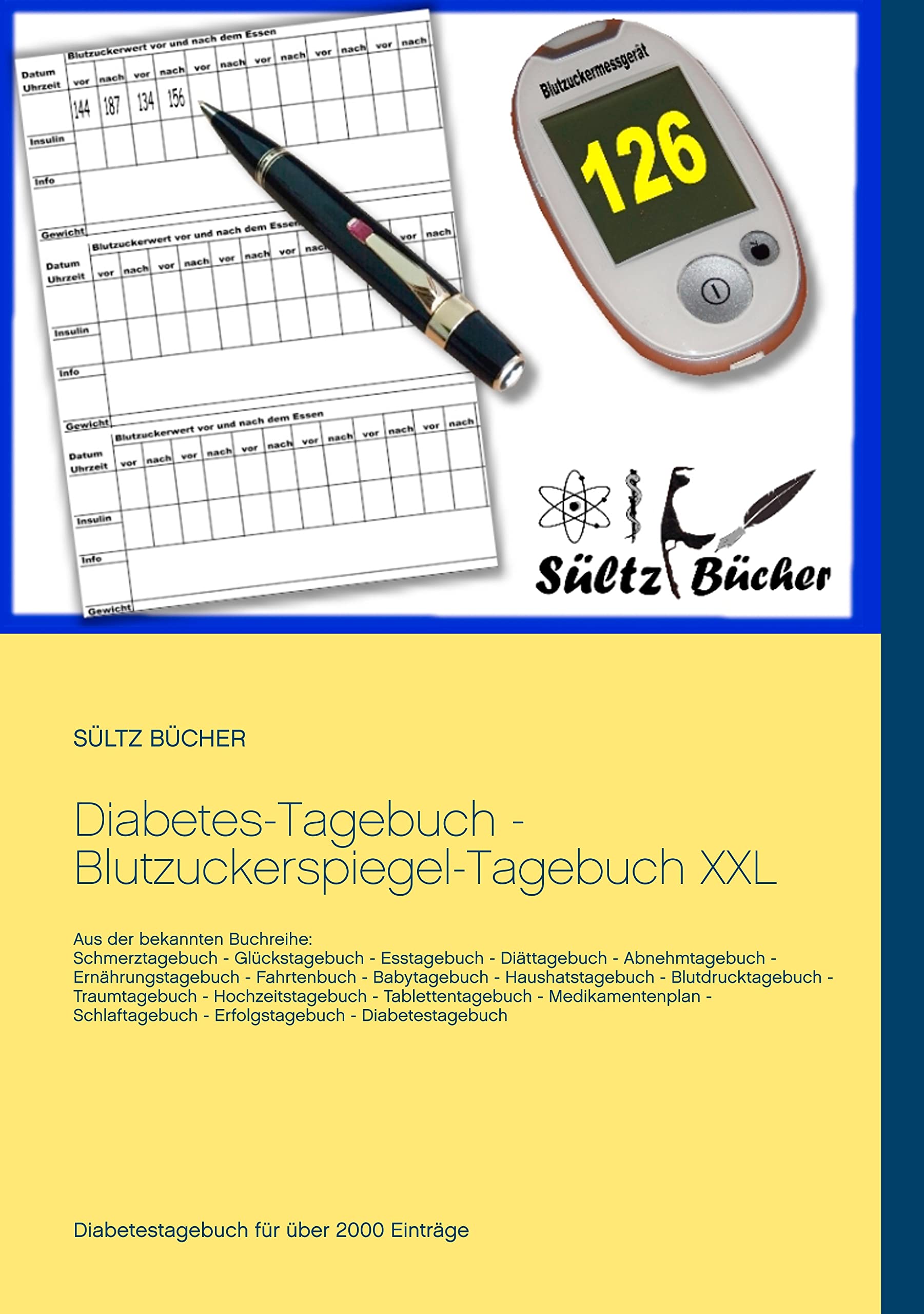 Diabetes-Tagebuch - Blutzuckerspiegel-Tagebuch XXL Leisure, Home & Garden