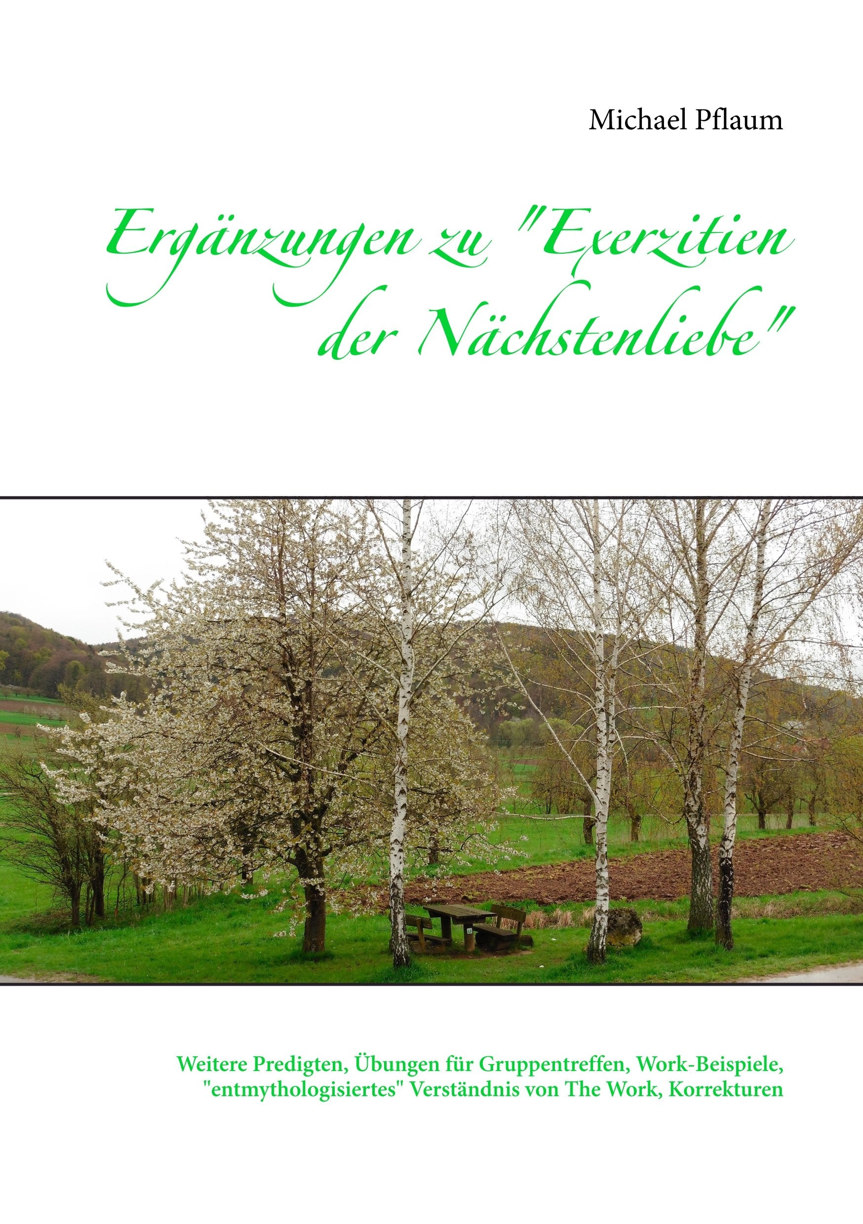 Ergänzungen zu "Exerzitien der Nächstenliebe": Weitere Predigten, Übungen für Gruppentreffen, Work-Beispiele, "entmythologisiertes" Verständnis von The Work, Korrekturen Religion & Esotericism
