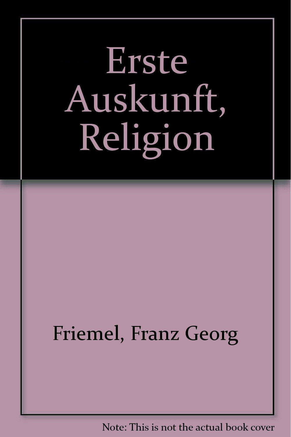 Erste Auskunft, Religion Learning & Reference