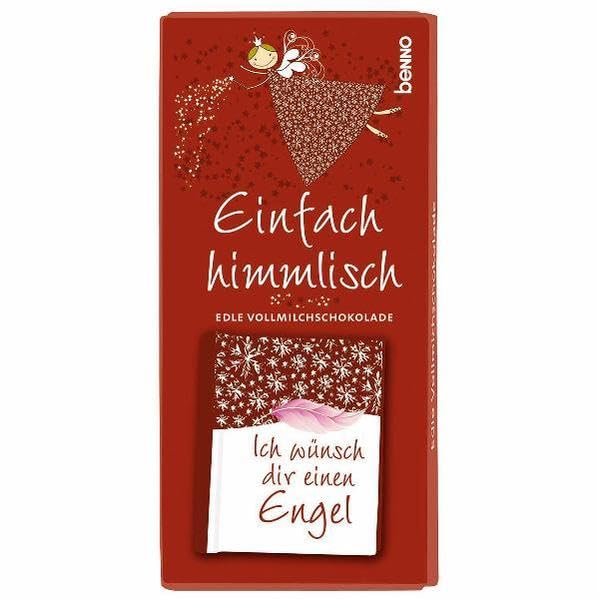 Product Image: Einfach himmlisch: 'Ich wünsch dir einen Engel' - Edle Vollmilchschokolade