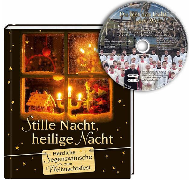 Stille Nacht, heilige Nacht: Herzliche Segenswünsche zum Weihnachtsfest inkl. CD mit Musik der Regensburger Domspatzen Sheet Music