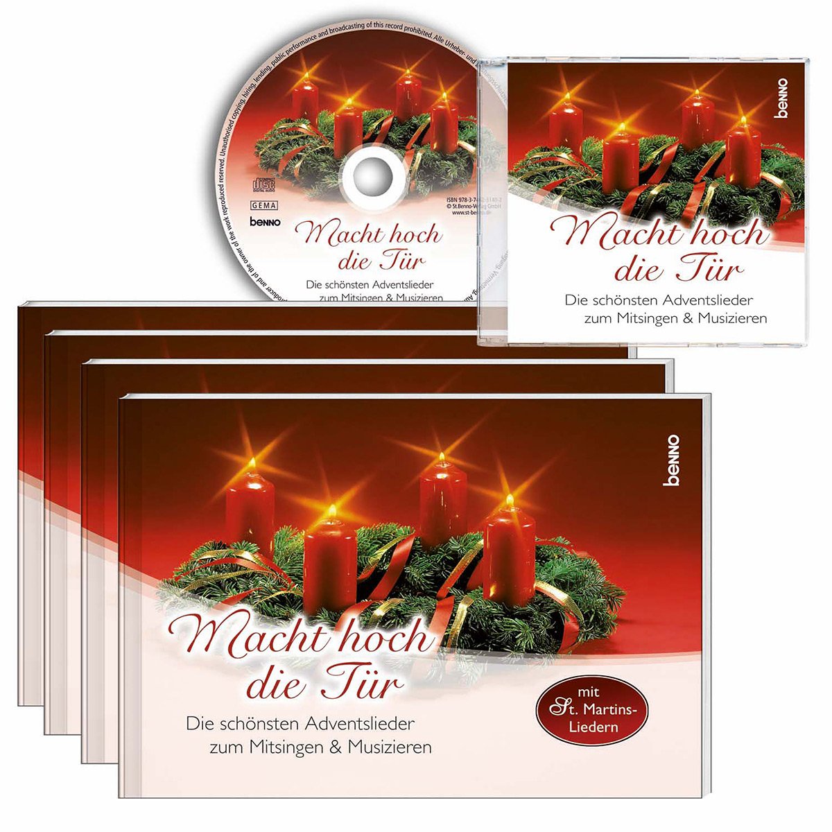 Macht hoch die Tür - 4er Set mit CD: Die schönsten Adventslieder zum Mitsingen & Musizieren Sheet Music