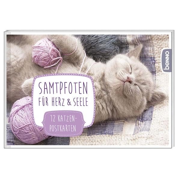 Postkarten-Buch »Samtpfoten für Herz & Seele«: 12 Katzenpostkarten Posters