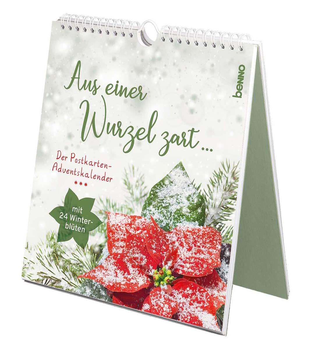 Aus einer Wurzel zart …: Der Postkarten-Adventskalender mit 24 Winterblüten Lifestyle