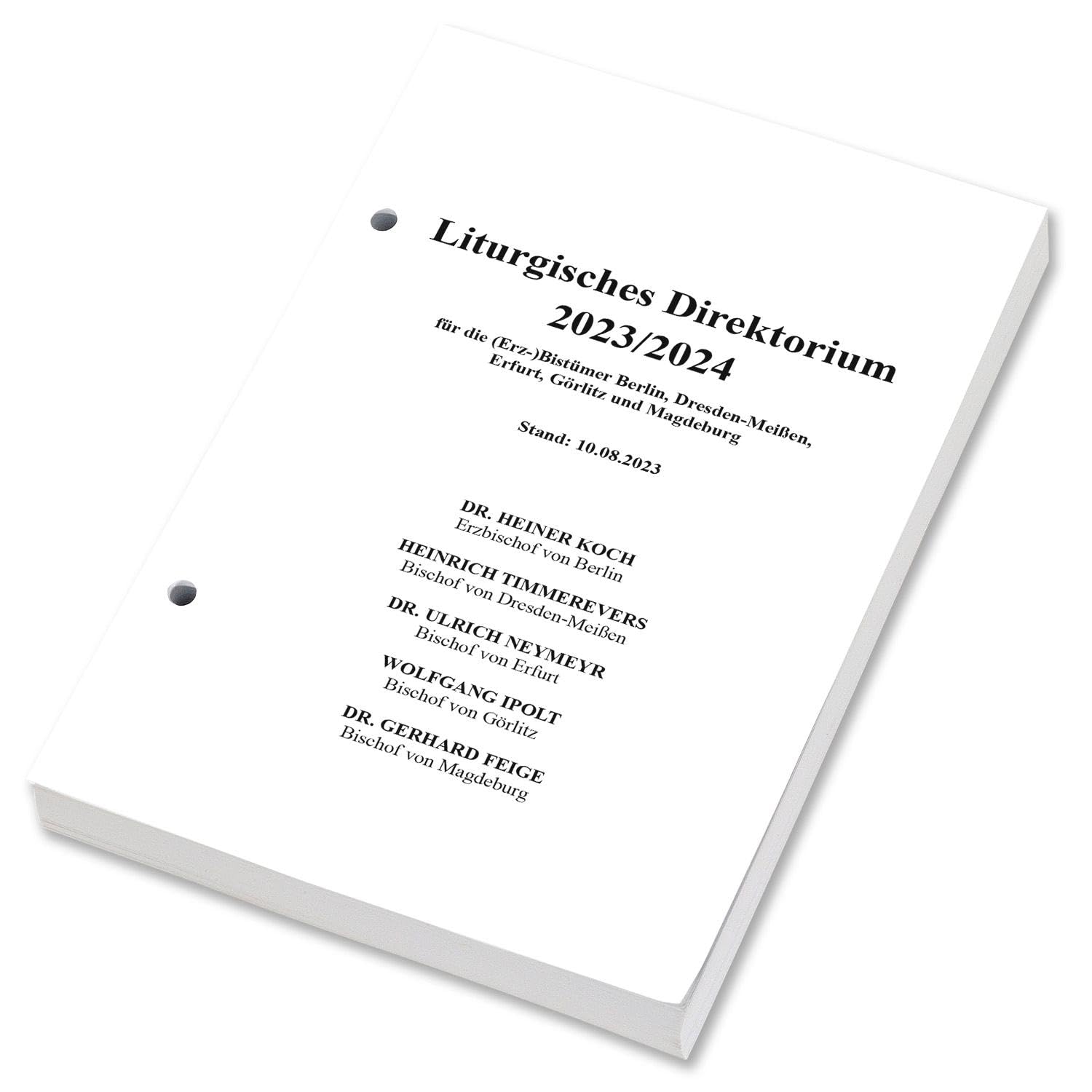 Liturgisches Direktorium 2023/2024: für die (Erz-)Bistümer Berlin, Dresden-Meißen, Erfurt, Görlitz und Magdeburg Religion & Esotericism