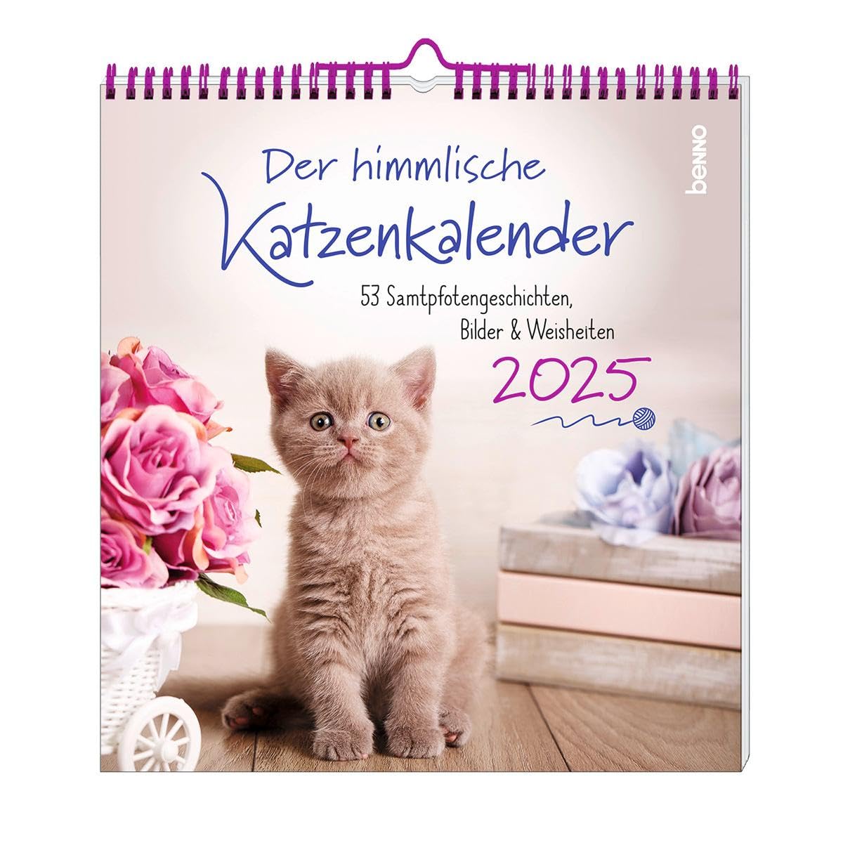 Der himmlische Katzenkalender 2025: 53 Samtpfotengeschichten, Bilder & Weisheiten Calendars