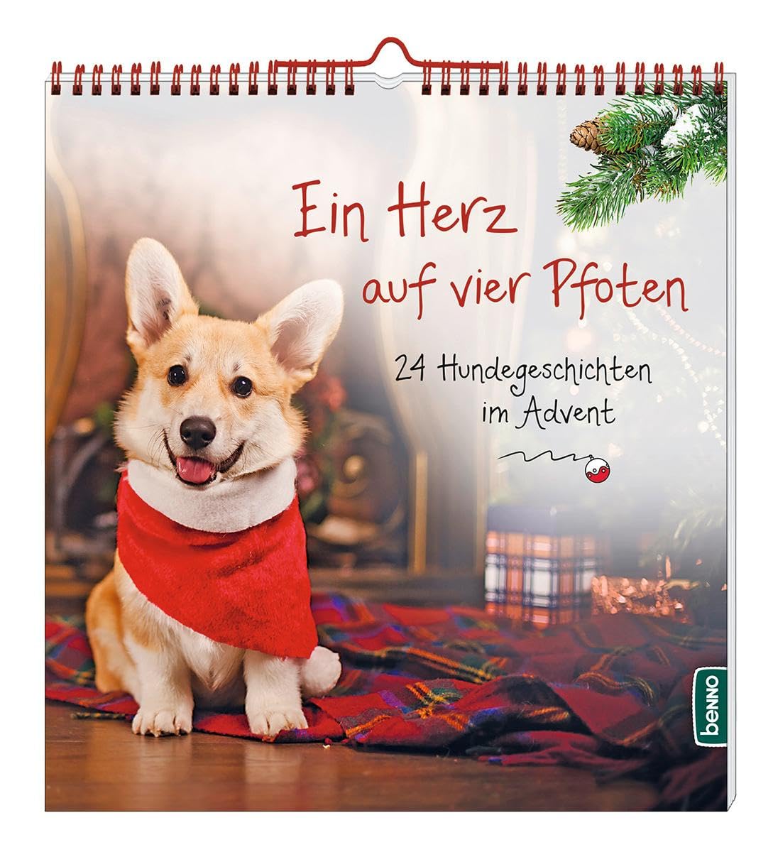 Ein Herz auf vier Pfoten: 24 Hundegeschichten im Advent Contemporary literature