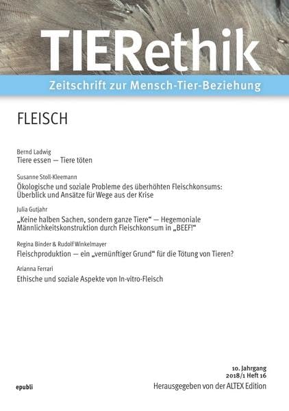 TIERethik (10. Jahrgang 2018/1): Zeitschrift zur Mensch-Tier-Beziehung Pets